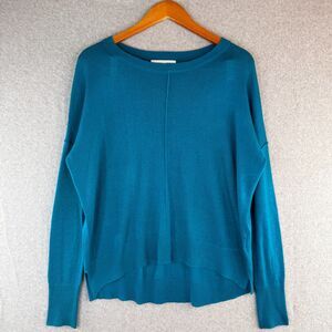 John + Jenn Anthropologie Aqua Blue Lightweight Casual Long Sleeve Sweater PS